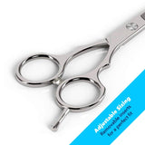 Equinox International Barber & Salon Styling Series - Barber Hair Cutting Scissors/Shears - 6.0" Overall Length - Detachable Finger Rest Stainless Steel