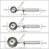 Fayomir Cookie Scoop Set, Ice Cream Scoop Set, Multiple Size Large-Medium-Small Size, Selected 18/8 Stainless Steel Cupcake Scoop for Cookies, Ice Cream, Cupcakes, Meatballs