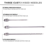 Meat Injector Kit - Marinade Injector Syringe for Food - 304 Stainless Steel Syringes, 6 Professional Needles, 4 Silicone O-Rings and 2 Cleaning Brushes - Recipe Book Pdf - BBQ Grill Kit