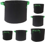 2-Gallon 6-Bag Grow Bag/Aeration Fabric Plant Pots with Green Handles for Potatoes and Plants