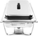 Alpha Living 8QT Chafing Dish High Grade Stainless Steel Chafer Complete Set