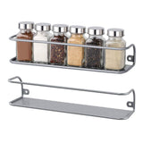 NEX Wall Mount Spice Racks for Kitchen Storage - Set of 4