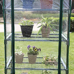 Worth 5 Tier Mini Greenhouse with Clear Polyethylene Cover, 27" Long x 19" Wide x 75" High Garden Green House