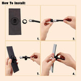 Gosear Office Clip On Cubicle Mirror, Computer Rearview Mirror, Convex Mirror for Personal Safety and Security Desk Rear View Monitors or Anywhere (Rectangle)