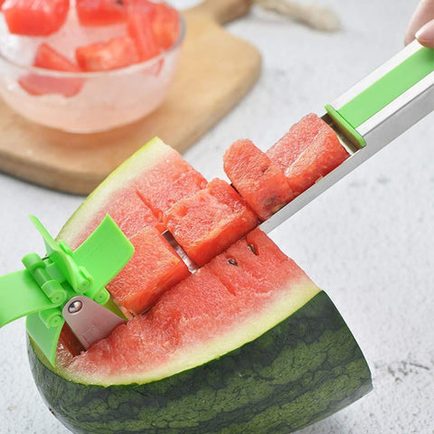 Perfectostore Stainless Steel Watermelon Slicer Cutter Knife Corer Fruit Vegetable Tools Kitchen Gadgets