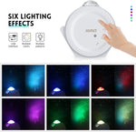 Kingtoys Star Projector,3 in 1 LED Moon and Star Lights,with Voice Control, 6 Lighting Effects,360-Degree Rotating Sky Laser Projector, Best for Children and Adults Bedroom and Party Decorations (White)