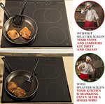 Grease Splatter Screen for Frying Pan 13" - Stops 99% of Hot Oil Splash - Protects Skin from Burns - Splatter Guard for Cooking - Iron Skillet Lid Keeps Kitchen Clean by Veracity & Verve