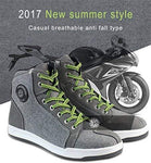 Motorcycle Shoes Men Streetbike Casual Accessories Breathable Protective Gear Powersport Anti-slip Footwear 9.5 One Year Warranty