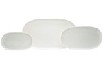 MOONIGHT TIME  Every Time Rectangular Dinner Plate, Set Of 6, 10.5" x 8.5", White