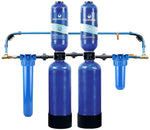 Aquasana Whole House Well Water Filter System w/ UV Purifier & Salt-Free Descaler - Filters Sediment & 97% Of Chlorine - Carbon & KDF Home Water Filtration - 500,000 Gl