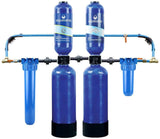 Aquasana Whole House Well Water Filter System w/ UV Purifier & Salt-Free Descaler - Filters Sediment & 97% Of Chlorine - Carbon & KDF Home Water Filtration - 500,000 Gl