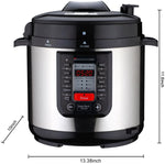 Homeleader 6 Quart 7-in-1 Multi-Use Programmable Pressure Cooker, Pressuer Cooker,Slow Cooker,Rice Cooker, Steamer, Sauté, Soup Maker and Warmer