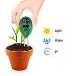 3-in-1 Soil Moisture Sensor Meter, PH acidity Tester and Light Meter, Plant Tester, Helpful For Garden, Farm, Lawn, Indoor & Outdoor (No Battery needed)