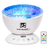 [GENERATION 3]Weirdbeast Remote Control Ocean Wave Project Sleep Night Lights with Built-in Ambient Audio Bedroom Living Room Decoration Lamp for Kids/Adult - Light Up Your Life