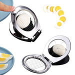 Egg Slicer, aphqua Stainless Steel Wire Egg Cuter Heavy Duty Slicer For Hard Boiled Eggs with 3 Slicing Styles Cutter Silver