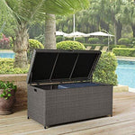 Crosley Furniture Palm Harbor Outdoor Wicker Storage Bin - Grey