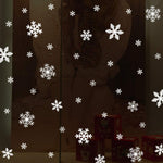 LUDILO 135Pcs Christmas Window Clings Snowflakes Window Decals Static Window Stickers for Christmas Decorations Window Décor Ornaments Xmas Party Supplies