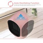 lifeholder Space, Small Ceramic with Over with Over Heating and Tip Over Protection, Personal Electric Auto Rotary Emit Warm and Natural Wind, Portable Heater for Bedroom, Office,