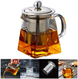 Glass Teapot 350 ml Teapot for One with Heat Resistant Stainless Steel Infuser Perfect for Tea and Coffee (350ML) by Teavana