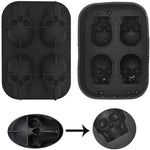 2 Pack 3D Silicone Skull Mold Ice Cube Mold, Onidoor Creative Candy Sugar Chocolate Mold Maker