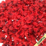 CODE FLORIST 2200 PCS Dark-Red Silk Rose Petals Wedding Flower Decoration