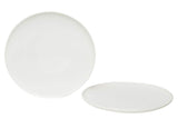 MOONIGHT TIME  Every Time Rectangular Dinner Plate, Set Of 6, 10.5" x 8.5", White