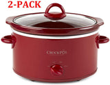 Crockpot Red SCV401-TR 4-Quart Manual Slow Cooker