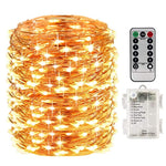 LightsEtc 4 Pack 50 Led String Fairy Lights Battery Operated Waterproof Christmas