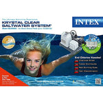 Intex Krystal Clear Saltwater System with E.C.O. (Electrocatalytic Oxidation) for up to 15000-Gallon Above Ground Pools, 110-120V with GFCI