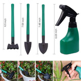 Sanwo Garden Tools Set, 10 Pieces Gardening Tool with Durable Carrying Case, Ergonomic Handle Trowel Rake Weeder Pruner Shears Sprayer, Garden Hand Tools Gift for Women