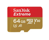 SanDisk Extreme 128GB microSDXC UHS-3 Card - SDSQXAF-128G-GN6MA [Newest Version]