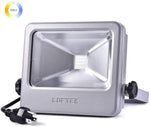 LED Flood LOFTEK Light, 30W 4000lm 5000K Daylight White COB Plug in Outdoor Light, IP 66 Waterproof Super Bright Floodlight(Black)