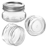 KAMOTA Mason Jars 4OZ With Regular Lids and Bands, Ideal for Jam, Honey, Wedding Favors, Shower Favors, Baby Foods, DIY Magnetic Spice Jars, 12 PACK, 20 Whiteboard Labels Included