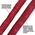 Heavy Duty 50ft Expanding Garden Water Hose - Triple Strength Outer Fabric - Flexible & Expandable - Won't Twist & Kink - Brass Fittings by Gardenite