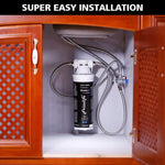 Frizzlife Under Sink Water Filter System-High Capacity Direct Connect Under Counter Drinking Water Filtration System-0.5 Micron Quick Change Removes 99.99% Lead, Chlorine, Bad Taste & Odor.