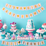 LUCK COLLECTION Girls Baby Shower Party Decorations It’s A Girl Baby Shower Decorations Kit with Oh Baby Foil Balloons It’s A Girl Banner Tissue Paper Pompoms Lanterns Honeycomb Balls