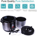 Homeleader 6 Quart 7-in-1 Multi-Use Programmable Pressure Cooker, Pressuer Cooker,Slow Cooker,Rice Cooker, Steamer, Sauté, Soup Maker and Warmer