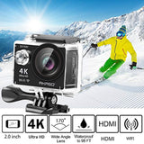 AKASO EK7000 4K WiFi Sports Action Camera Ultra HD Waterproof DV Camcorder 12MP 170 Degree Wide Angle