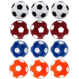 Qtimal Table Soccer Foosballs Replacement Balls, Mini Colorful 36mm Official Tabletop Game Ball - Set of 12