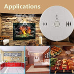 Combination Smoke and Carbon Monoxide Detector Gas Detection Alarm,WJZXTEK Voice Warning Carbon Detector Alarm Clock, Electronic Equipment, Power Detection Equipment, Battery Operated