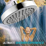 SparkPod Shower Head - High Pressure Rain - Luxury Modern Chrome Look - Easy Tool Free Installation - The Perfect Adjustable Replacement For Your Bathroom Shower Heads