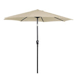 Cloud Mountain 9' Patio Umbrella, Outdoor Market Umbrella with Push Button Tilt and Crank, Aluminum Table Umbrella Outside 100% Polyester, Green