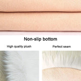 White fauxfur Area Rug, PAGISOFE Fur Area Rug,Fux Fur Rugs for Bedroom,Premium Faux Sheepskin Fur Rug,Soft Fur Area Rug for Bedroom, Rectangle Fur Chair Couch Cover,White Rectangle,2'x3'