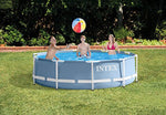 Intex 10' x 30" Prism Frame Above Ground Family Swimming Pool