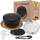 Mealthy CrispLid for Pressure Cooker (NEW): Turn any Pressure Cooker into an Air Fryer & Dehydrator: Air fry, Crisp, Broil & Dehydrate (NEW); fits 6&8Qt, Deep Basket (NEW), Trivet, Silicone Mat, Tongs