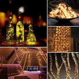 AMIR Solar String Lights,72ft 8 Modes Copper Wire Lights, 200 LED Starry Lights, Waterproof IP65 Fairy Christams Decorative Lights for Outdoor, Wedding, Homes, Party, Halloween (Warm White)