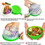 New Salad Cutter Bowl Vegetable Chopper Salad Maker Cutter for Lettuce Fruits Vegetables for Salad in 60 Seconds Healthy Food Maker