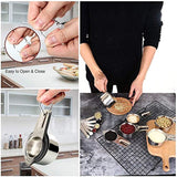 Measuring Spoons and Measuring Cups Set-13Piece, Stainless Steel Measuring Spoons and Cups Set, Including 6-Piece Measuring Spoons and 7-Piece Cups Set, Liquid/Dry Measuring Spoon/Cup Set