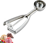 Fayomir  Medium Cookie Scoop, 2.8 Tbsp/ 1.4 OZ, 2 inch/ 5 CM Ball, 18/8 Stainless Steel Medium Ice Cream Scoop, Secondary Polishing