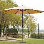 Sunnyglade 11Ft Patio Umbrella Garden Canopy Outdoor Table Market Umbrella with Tilt and Crank (Black and White)